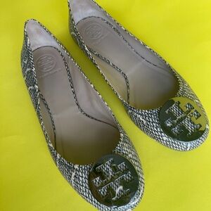 Tory Burch Snakeskin Ballet Flats